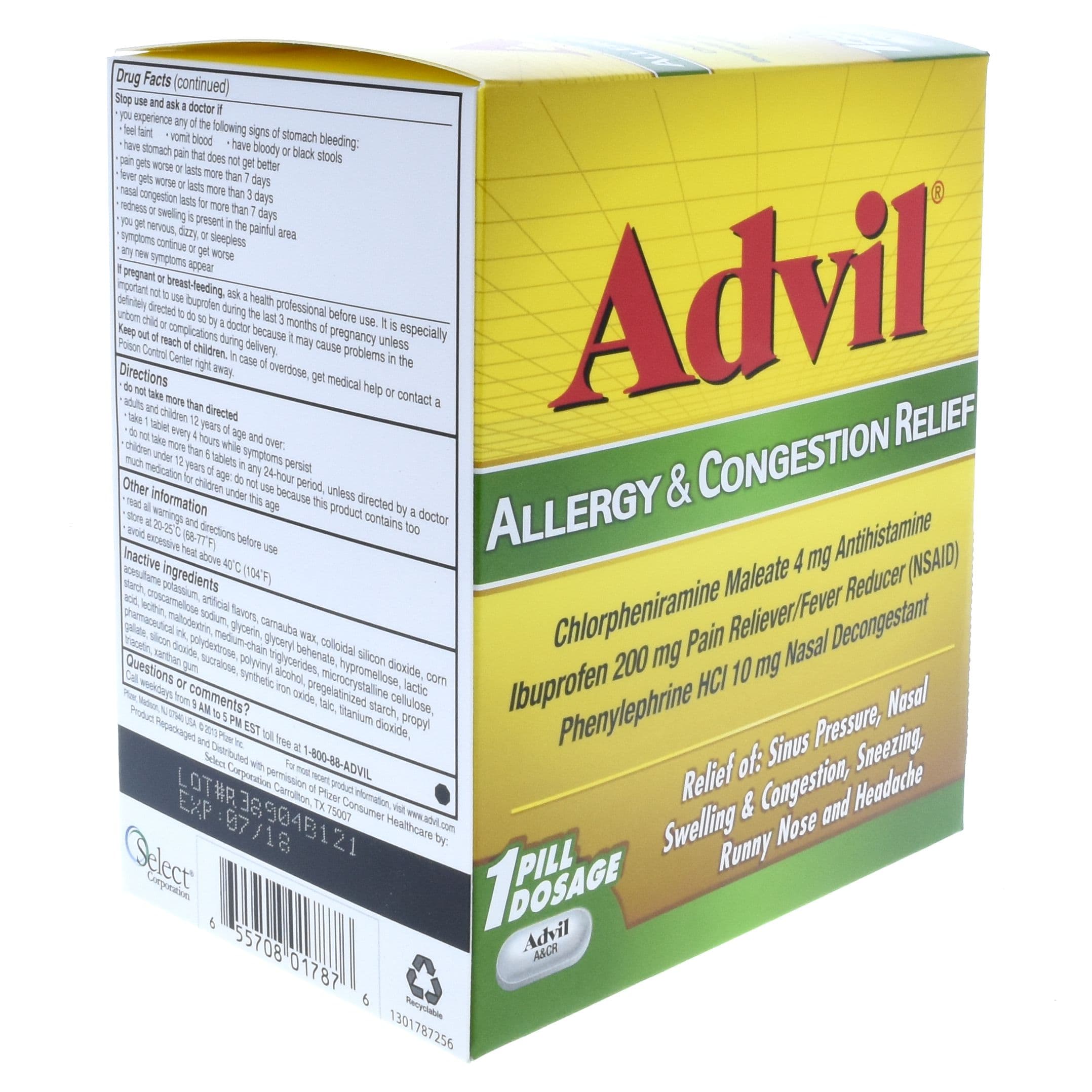 ADVIL ALLERGY & CONGESTION 25CT
